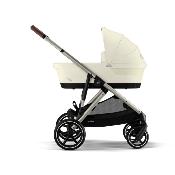 Poussette Cybex Gazelle S Seashell beige châssis taupe