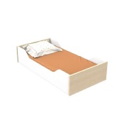 DUO LIT 140X70 EVOLUTIF + COMMODE 3 TIROIRS + PLAN A LANGER SAUTHON NATURE
