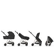 Poussette Duo Mios Confort Rosegold / Sepia Black avec Nacelle pliable Cybex