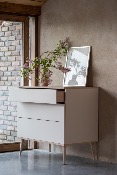 DUO LIT 120X60 + COMMODE QUAX FLOW ARGILE