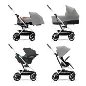 Poussette EEZY S TWIST + 2 SILVER LAVA GREY