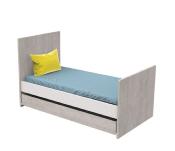 Little big bed + tiroir + commode à langer Sauthon Nova gris loft