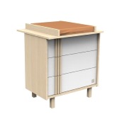DUO LIT 120X60 + COMMODE 3 TIROIRS + PLAN A LANGER SAUTHON NATURE