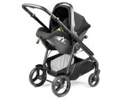 Poussette Trio Veloce + Siège auto Primo Viaggio SLK + Nacelle Culla Belvedere et support True Black Peg Perego