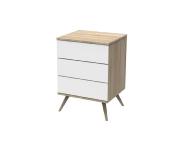 Lit combiné évolutif Sauthon Seventies blanc
