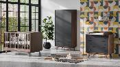 Armoire 2 portes 1 tiroir Vox Mid Noir