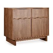 Commode Quax Kyo 2 tiroirs 2 portes Walnut