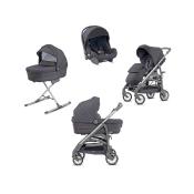Poussette Trio Trilogy Village Denim Châssis city gris
