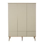 Armoire 3 portes Quax Flow Argile