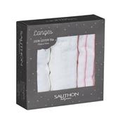 Lot de 3 langes bio Sauthon Mila
