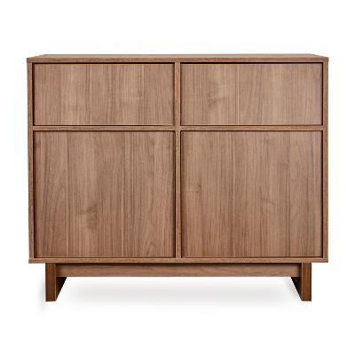 Commode Quax Kyo 2 tiroirs 2 portes Walnut
