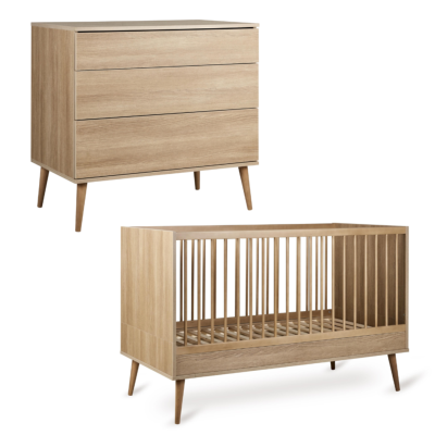 DUO LIT 140X70 + COMMODE QUAX FLOW HONEY