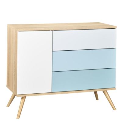 Commode Sauthon seventies bleu