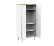 Armoire 2 portes Eleonore Blanc