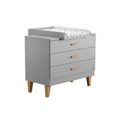 Commode 3 tiroirs Lounge gris