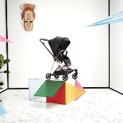 Poussette Duo Mios Confort Rosegold / Sepia Black avec Nacelle pliable Cybex