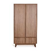Armoire Quax Kyo 2 portes 2 tiroirs Walnut
