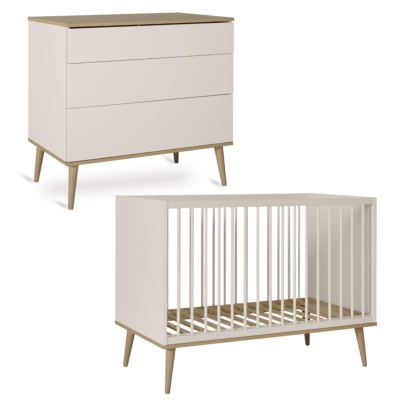 DUO LIT 140X70 + COMMODE QUAX FLOW ARGILE