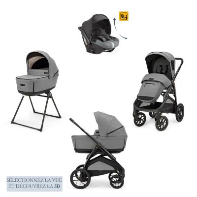 Poussette Quattro Aptica XT Canyon Grey Darwin Recline Inglésina