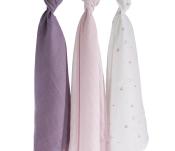 Lot de 3 langes Sauthon Mamzelle bou