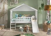 Lit Cabane Vipack Housebed Blanc 90x200