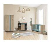 Lit bébé 120x60 Sauthon Nova Argile Douce