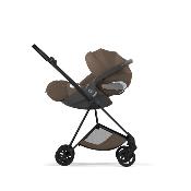 Poussette Duo Mios Confort Matt Black / Coconut Brown avec Nacelle Pliable Cybex