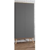 Armoire 2 portes Nature gris