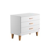 Commode 3 tiroirs Lounge blanc