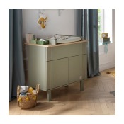 Duo Lit 120x60 + commode + plan a langer Sauthon Eléonore Kaki