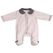 Pyjama velours rose Sauthon Miss Fleur de Lune 0 Mois