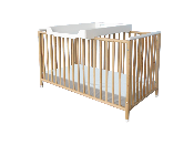 Lit Téthys Rotin Naturel Blanc 60x120 cm 
