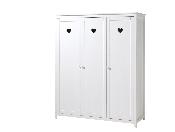 Armoire 3 Portes Vipack Amori Blanc