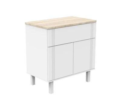 Commode 2 ptes 1 tiroir Eleonore Blanc