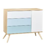 Commode Sauthon seventies bleu