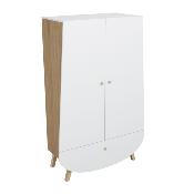 Armoire 2 portes Trapze Blanc / Chne Songes et Rigolades